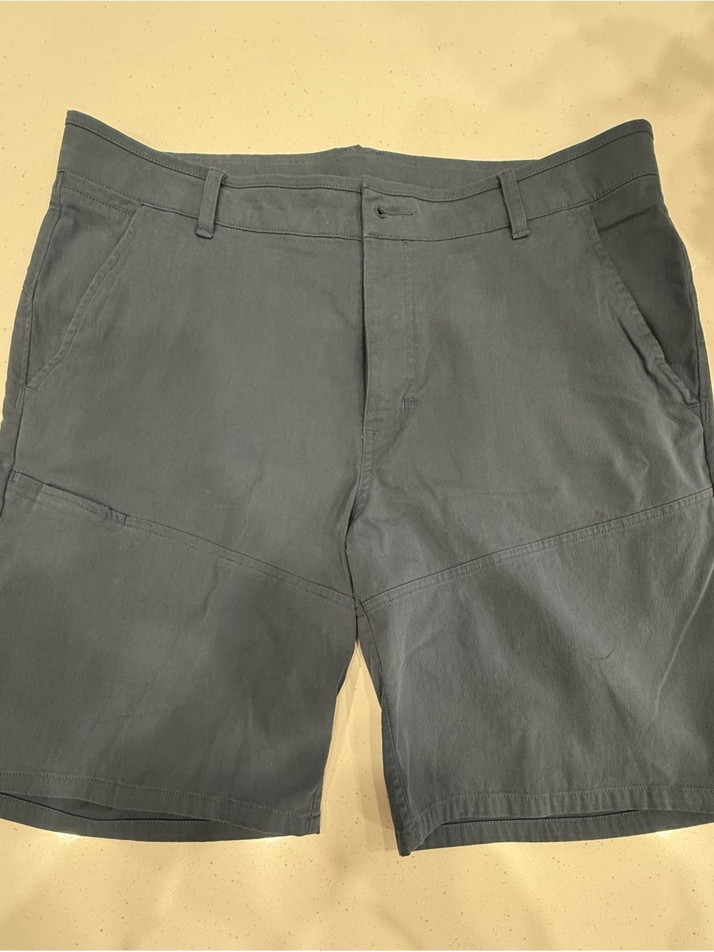 Mountain Hardwear Men's Blue-Gray Flat Front Shorts